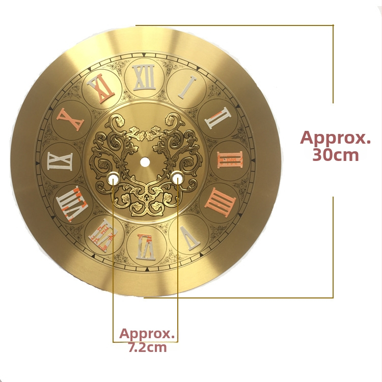 Yueya mozgású mechanikus óra számlap, fém számlap, kétoldalas DIY óra