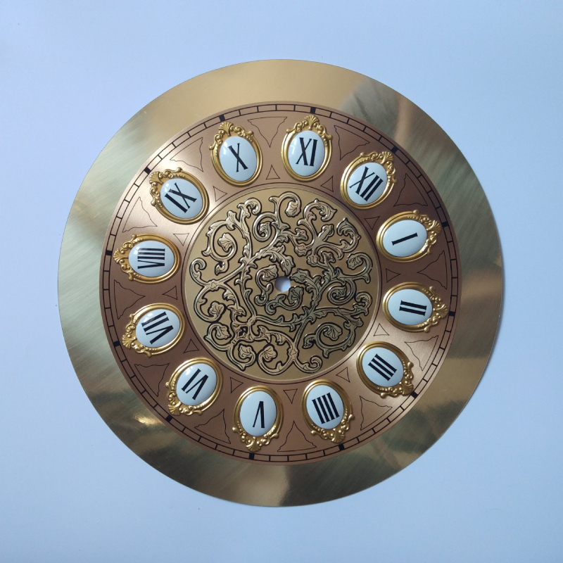 Yueya mozgású mechanikus óra számlap, fém számlap, kétoldalas DIY óra