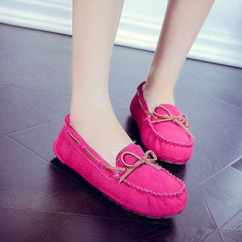 Női bőr loaferek gyapjú béléssel, slip-on, csíkos mintázat, TPU talp, 6–8 cm vastag sarok