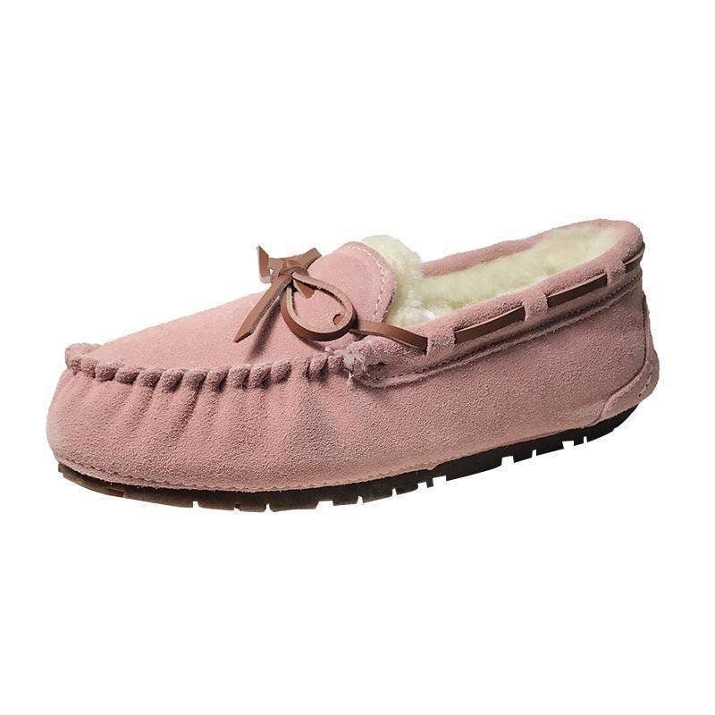 Női bőr loaferek gyapjú béléssel, slip-on, csíkos mintázat, TPU talp, 6–8 cm vastag sarok