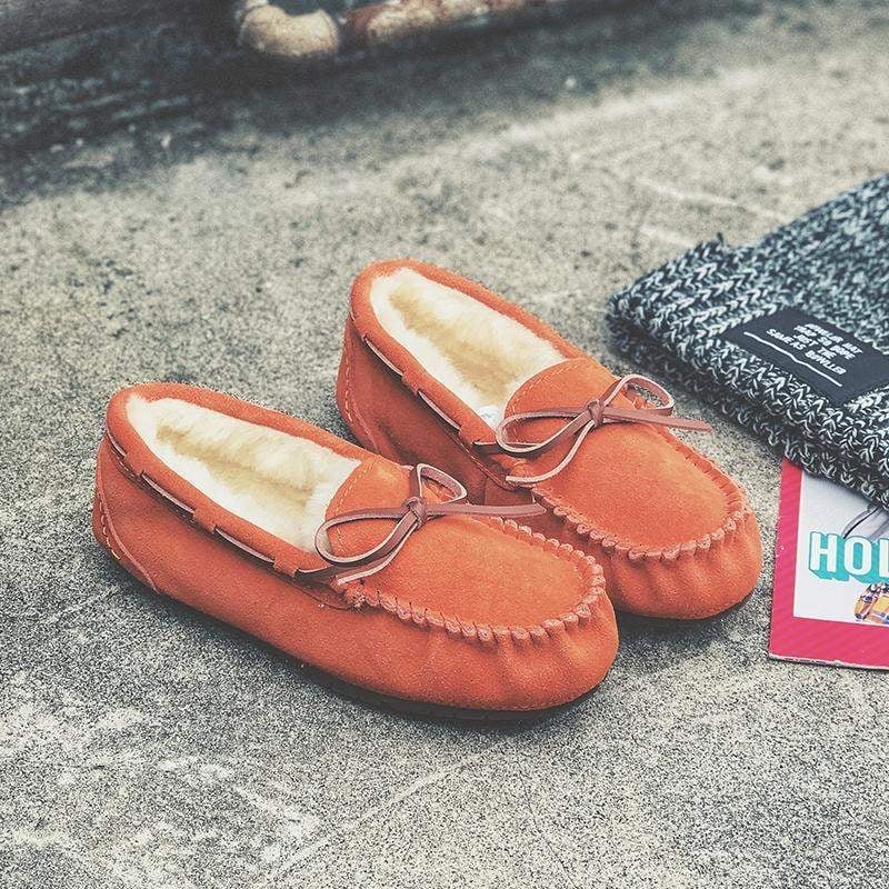 Női bőr loaferek gyapjú béléssel, slip-on, csíkos mintázat, TPU talp, 6–8 cm vastag sarok