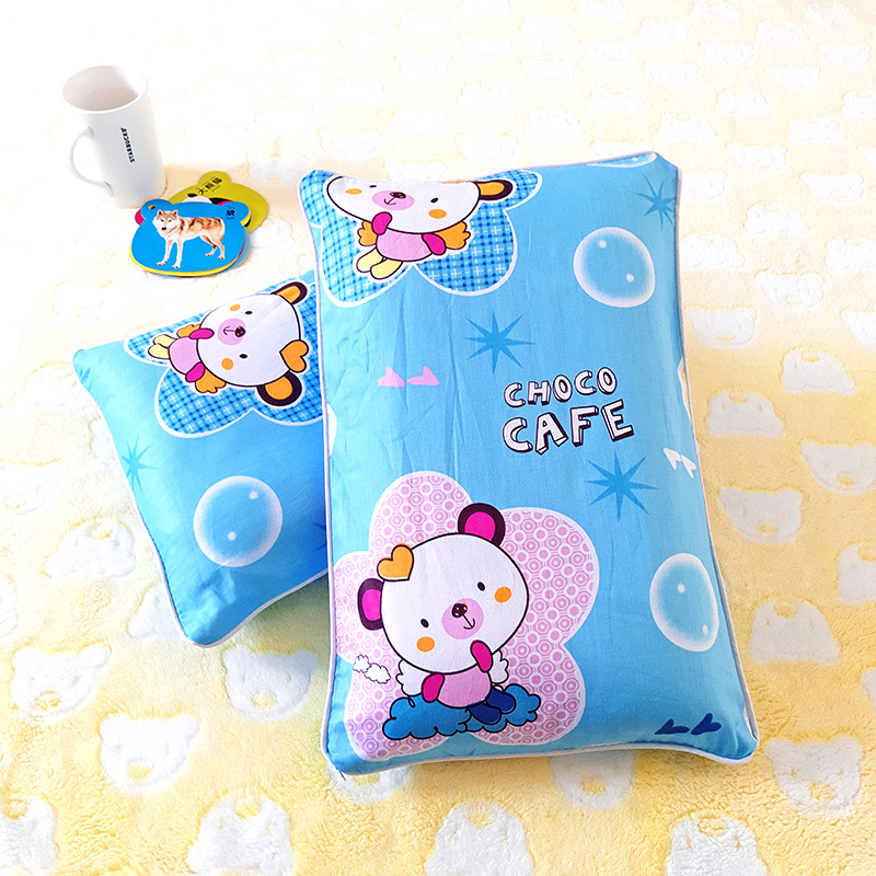 Jastučnica za djecu - crtani dizajn, 100% pamuk, obična tkanina, bojanje vlaknima