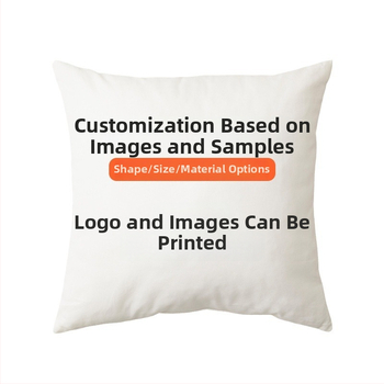 Párna belsővel — testreszabható digitális nyomtatás, egyszínű minta, huzat: imitációs, nagyon puha, töltet: PP pamut