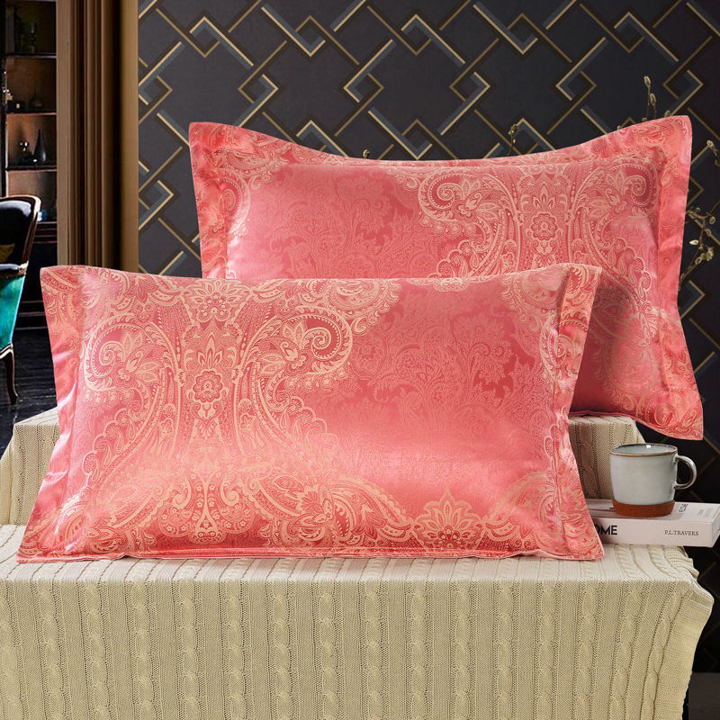 Set fețe de pernă din bumbac jacquard, 100% bumbac, vopsire prin fire, Nordic stil, țesătură 60s