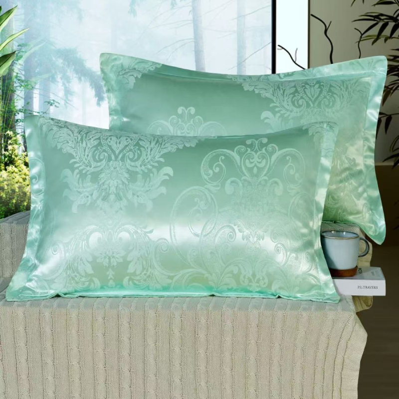 Set fețe de pernă din bumbac jacquard, 100% bumbac, vopsire prin fire, Nordic stil, țesătură 60s