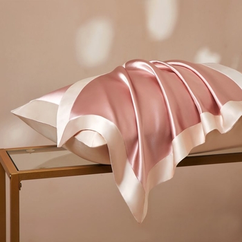 Feță de pernă din mătase 100%, țesătură simplă, vopsire reactivă, stil modern minimalist
