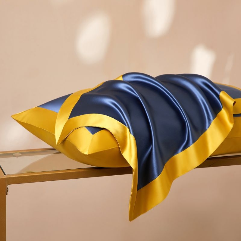 Feță de pernă din mătase 100%, țesătură simplă, vopsire reactivă, stil modern minimalist