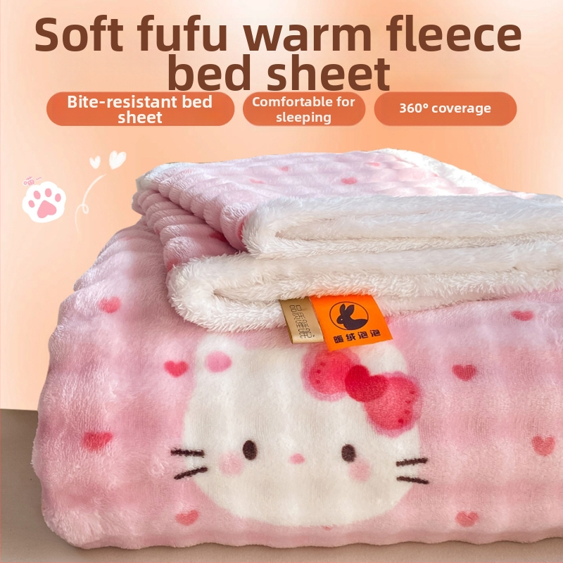 Zimski debeli mliječni velur prekrivač za krevet, srčani uzorak, 100% pamuk, 1.5-2.0 kg, nordijski stil