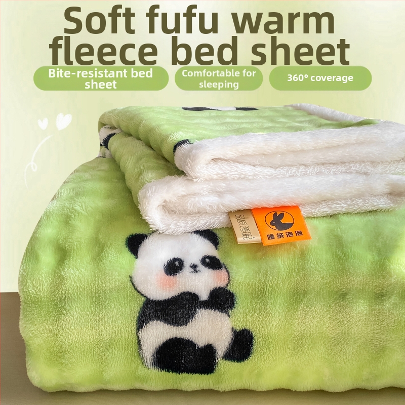 Zimski debeli mliječni velur prekrivač za krevet, srčani uzorak, 100% pamuk, 1.5-2.0 kg, nordijski stil