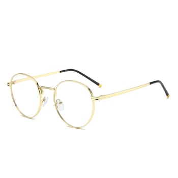 Овални ретро метални очила за четене с антисиня светлина, подходящи за хора на средна и по-възрастни хора, карат мъжете и жените да изглеждат по-млади, дори без грим, с чист и невинен вид.