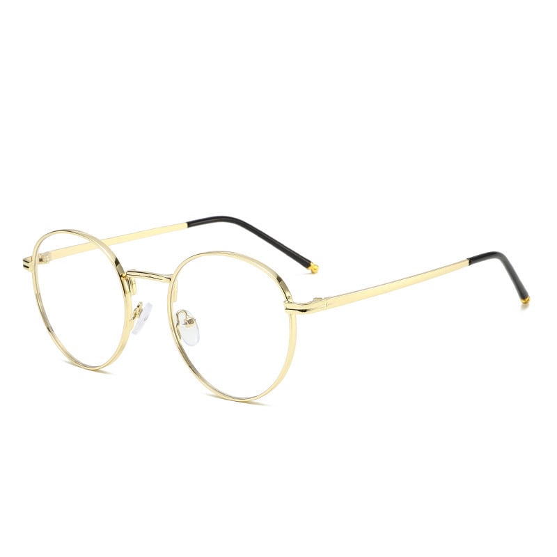 Овални ретро метални очила за четене с антисиня светлина, подходящи за хора на средна и по-възрастни хора, карат мъжете и жените да изглеждат по-млади, дори без грим, с чист и невинен вид.