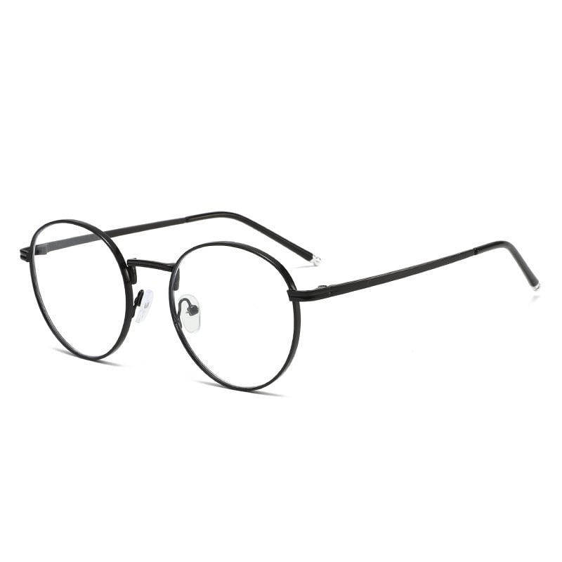 Овални ретро метални очила за четене с антисиня светлина, подходящи за хора на средна и по-възрастни хора, карат мъжете и жените да изглеждат по-млади, дори без грим, с чист и невинен вид.