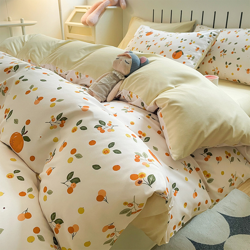 Antklodės užvalkalas - augalų ir gėlių raštas; tie-dye atspaudas; 100% kitos medžiagos; audinio svoris 500–800 g