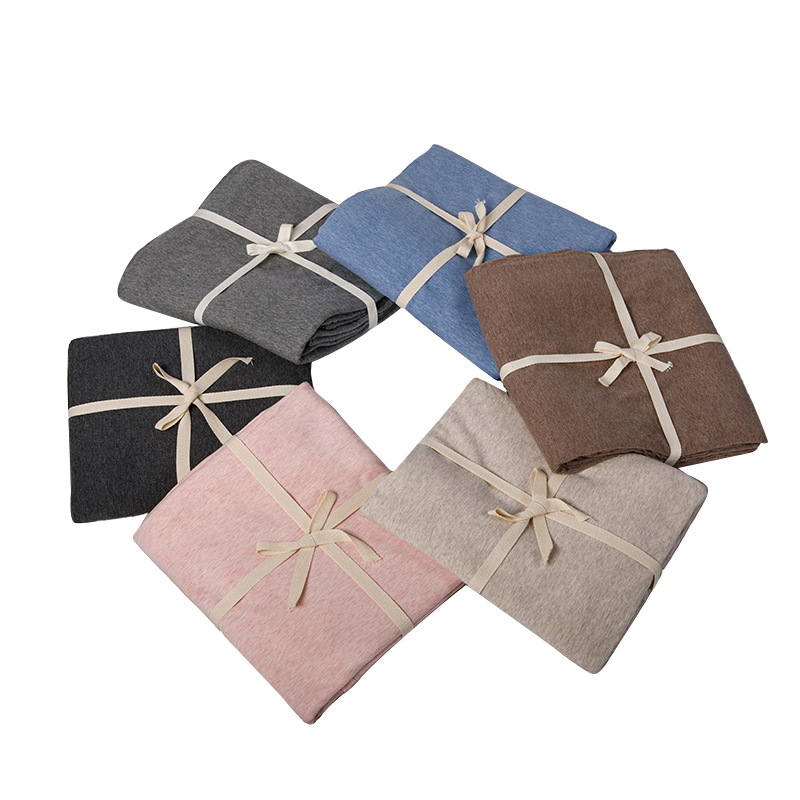T01 Japanski stil – set plahti i gumiranog platna od 100% pamuka, džersej pamuk, jednobojna, veličina 180×200–220 cm
