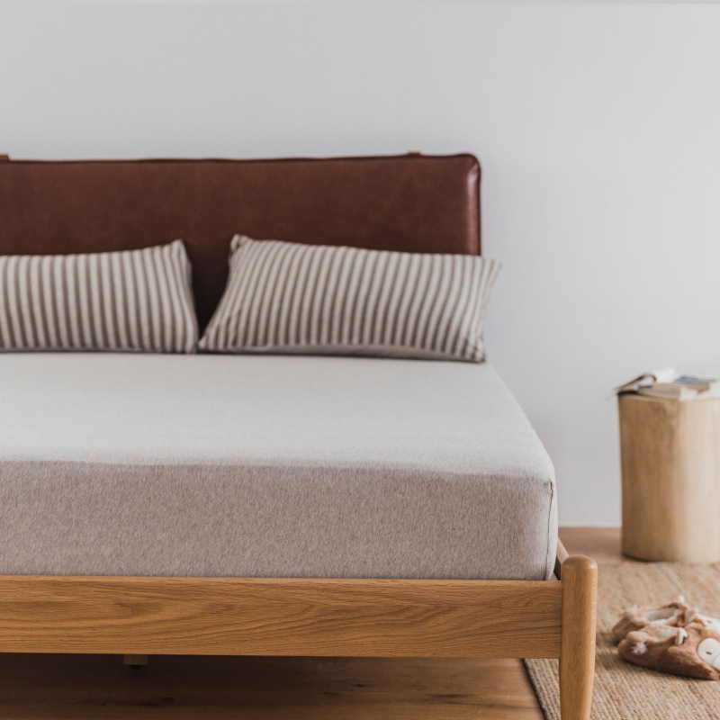 T01 Japanski stil – set plahti i gumiranog platna od 100% pamuka, džersej pamuk, jednobojna, veličina 180×200–220 cm