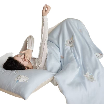 Lyocell négy darabos ágynemű készlet – egyszínű, szövés 100 szál, reaktív nyomtatás és festés, mosott szövés, rögzített lepedő-stílus