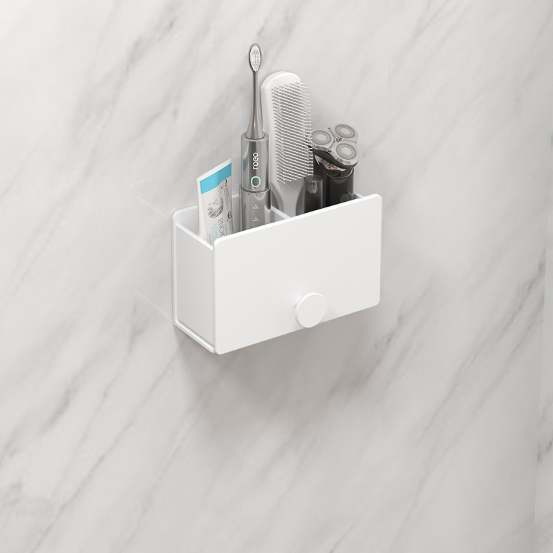 Sieninis laikiklis šepetėliams, dantų pastai ir makiažo šepetėliams – metalinė konstrukcija su aliuminio lydiniu ir akriliu; Modelis: Acrylic makeup stand A; Konfigūracija: vieno arba dviejų vamzdelių; Pritaikymas: Taip; Spausdintas logotipas: Taip