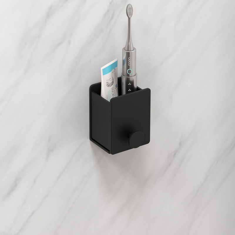 Sieninis laikiklis šepetėliams, dantų pastai ir makiažo šepetėliams – metalinė konstrukcija su aliuminio lydiniu ir akriliu; Modelis: Acrylic makeup stand A; Konfigūracija: vieno arba dviejų vamzdelių; Pritaikymas: Taip; Spausdintas logotipas: Taip