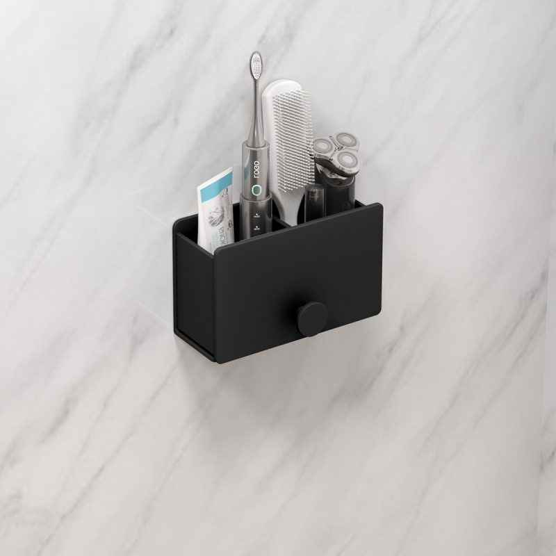 Sieninis laikiklis šepetėliams, dantų pastai ir makiažo šepetėliams – metalinė konstrukcija su aliuminio lydiniu ir akriliu; Modelis: Acrylic makeup stand A; Konfigūracija: vieno arba dviejų vamzdelių; Pritaikymas: Taip; Spausdintas logotipas: Taip