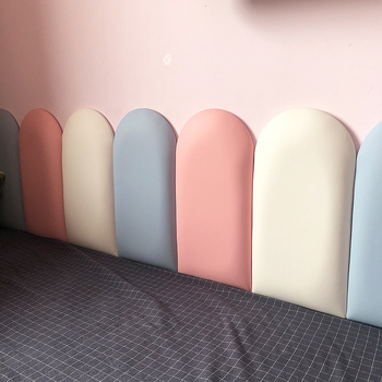 Protudarna meka zidna naljepnica, samoljepljiva zaštita uz dječji krevet, tatami zidni obruč oko kreveta, 3D jastuk, moderni minimalistički stil