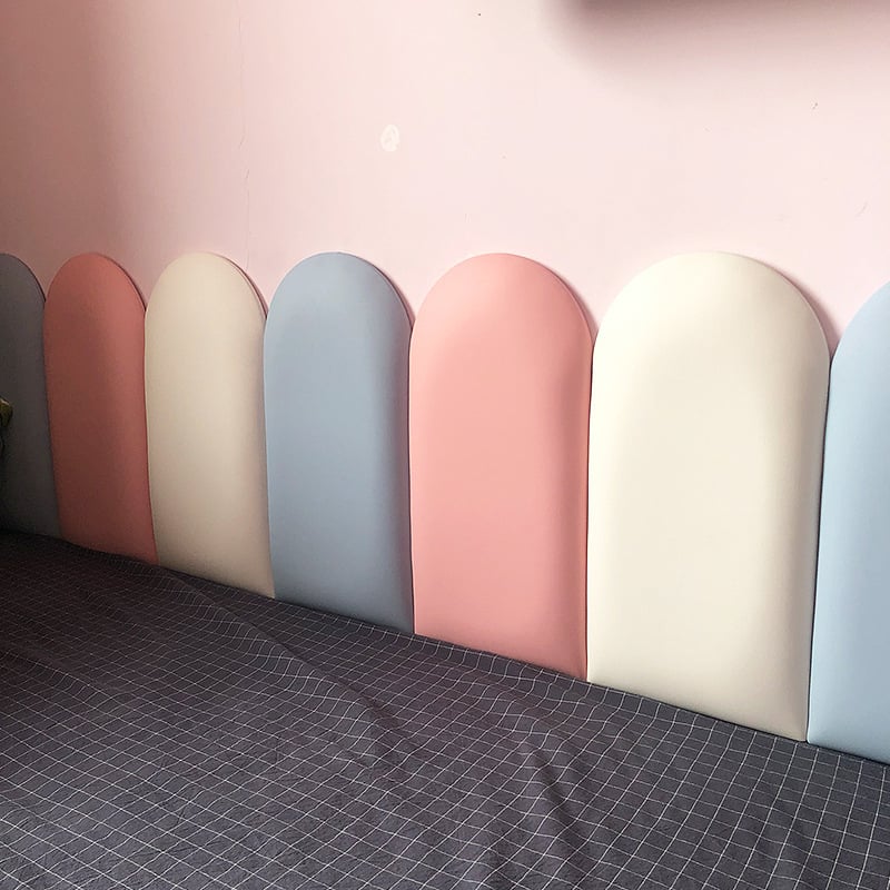 Protudarna meka zidna naljepnica, samoljepljiva zaštita uz dječji krevet, tatami zidni obruč oko kreveta, 3D jastuk, moderni minimalistički stil