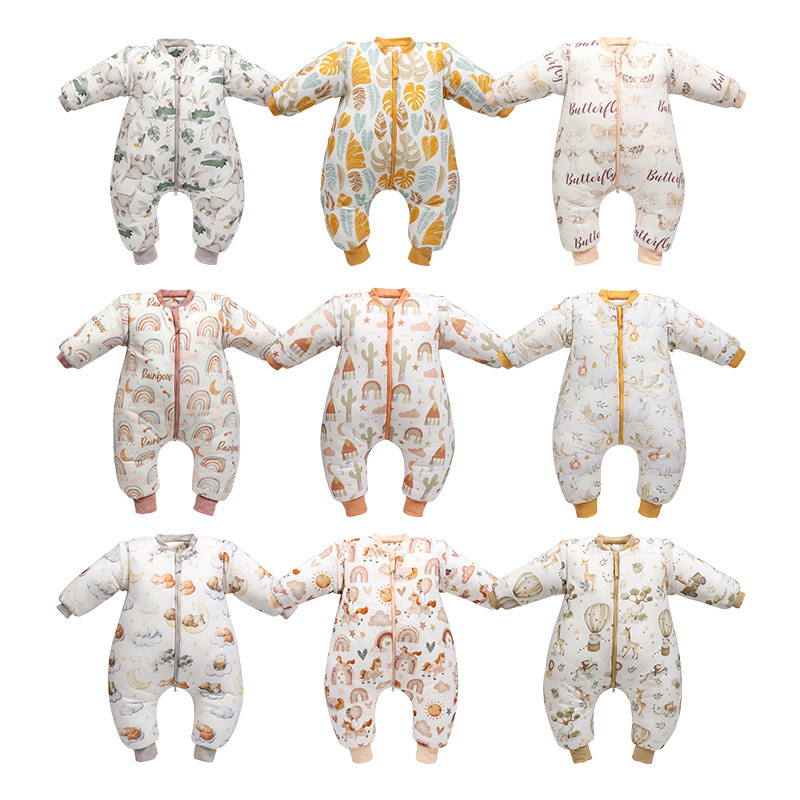 Υπνόσακος για παιδιά με σχέδιο κινούμένων σχεδίων, βαμβακερό ύφασμα και επένδυση από βαμβάκι, πολυεστερική γέμιση, αποσπώμενα μανίκια, χρήση για τέσσερις εποχές.