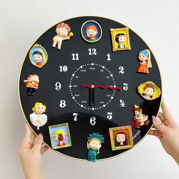 Asztali óra mechanikus működéssel, mutató kijelző, működtetés száraz elemről, műanyag ház és számlap