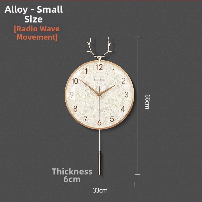 Zidni sat u nordijskom stilu s laganim luksuzom — okruglo metalno kućište, kvarcni mehanizam s tiho hodom (sweep), napajanje baterijom, jednostrana projekcija, mogućnost tiska logotipa