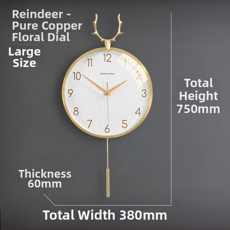 Zidni sat u nordijskom stilu s laganim luksuzom — okruglo metalno kućište, kvarcni mehanizam s tiho hodom (sweep), napajanje baterijom, jednostrana projekcija, mogućnost tiska logotipa