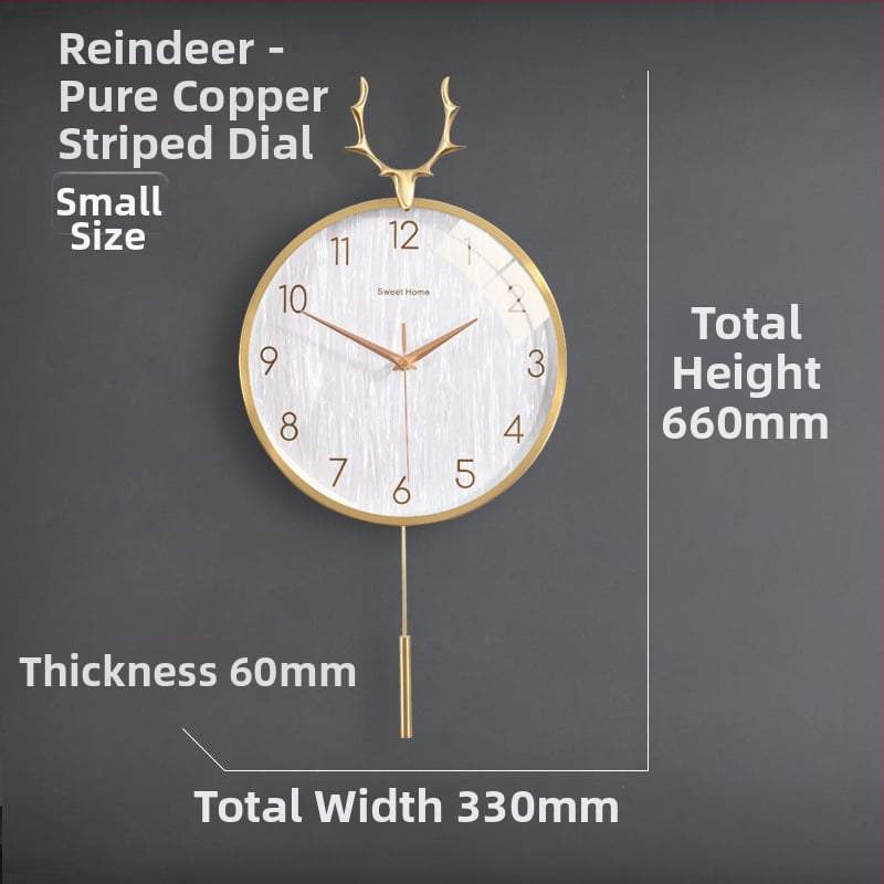 Zidni sat u nordijskom stilu s laganim luksuzom — okruglo metalno kućište, kvarcni mehanizam s tiho hodom (sweep), napajanje baterijom, jednostrana projekcija, mogućnost tiska logotipa