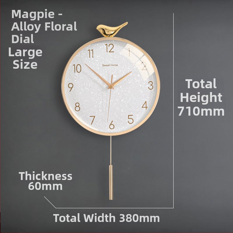 Zidni sat u nordijskom stilu s laganim luksuzom — okruglo metalno kućište, kvarcni mehanizam s tiho hodom (sweep), napajanje baterijom, jednostrana projekcija, mogućnost tiska logotipa