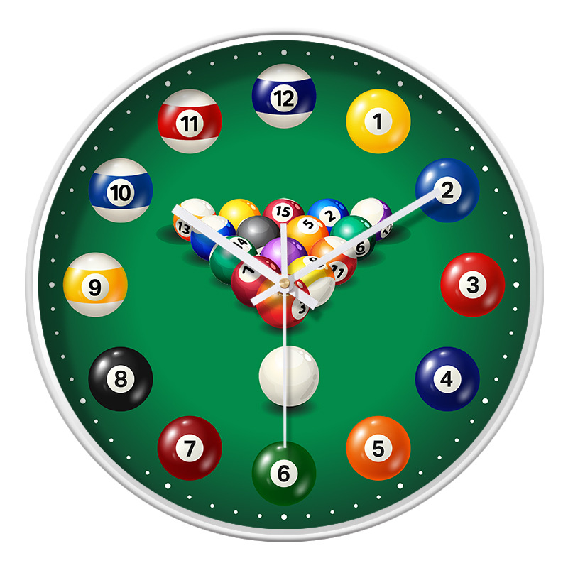 Ρολόι τοίχου - αθόρυβη κίνηση quartz, στρογγυλό πλαστικό περίβλημα, γυάλινο κάλυμμα, διακοσμητικό