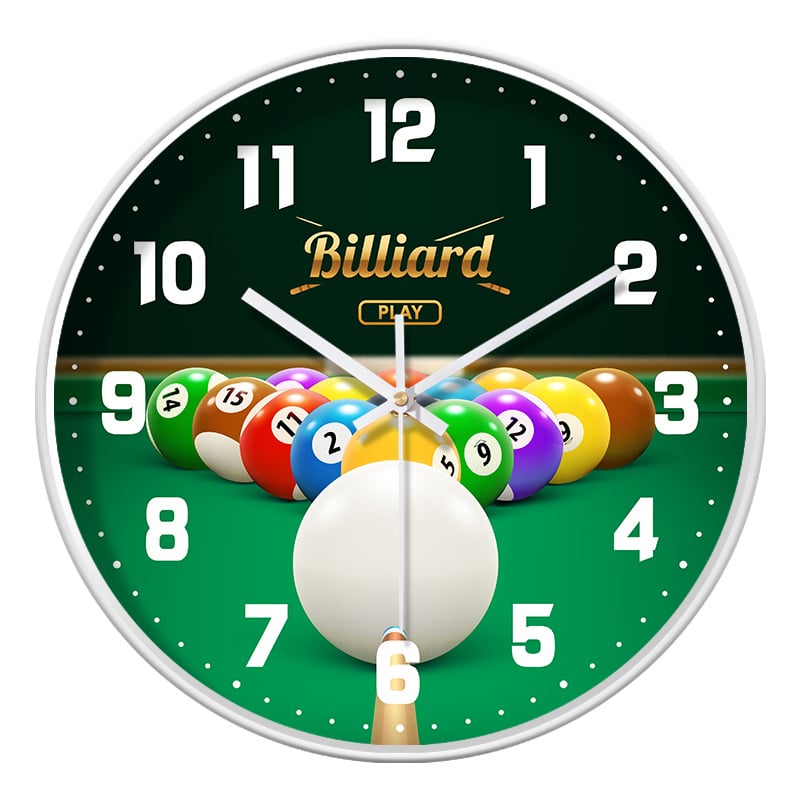 Ρολόι τοίχου - αθόρυβη κίνηση quartz, στρογγυλό πλαστικό περίβλημα, γυάλινο κάλυμμα, διακοσμητικό