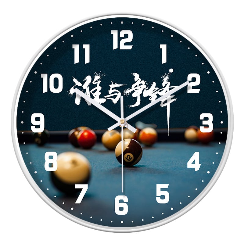 Ρολόι τοίχου - αθόρυβη κίνηση quartz, στρογγυλό πλαστικό περίβλημα, γυάλινο κάλυμμα, διακοσμητικό