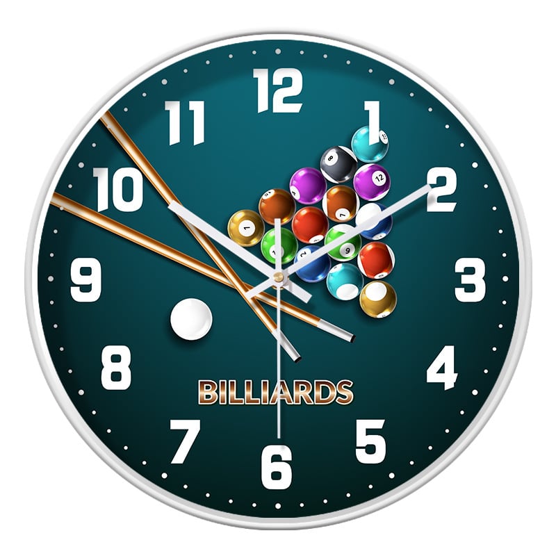 Ρολόι τοίχου - αθόρυβη κίνηση quartz, στρογγυλό πλαστικό περίβλημα, γυάλινο κάλυμμα, διακοσμητικό