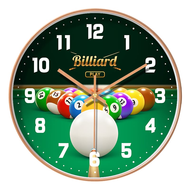 Ρολόι τοίχου - αθόρυβη κίνηση quartz, στρογγυλό πλαστικό περίβλημα, γυάλινο κάλυμμα, διακοσμητικό