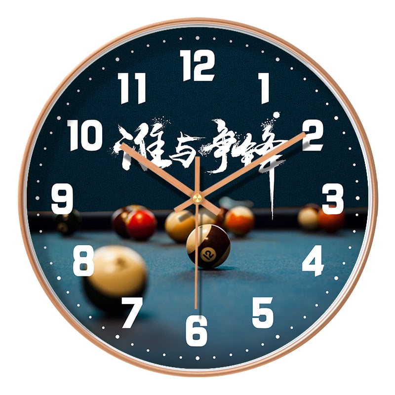 Ρολόι τοίχου - αθόρυβη κίνηση quartz, στρογγυλό πλαστικό περίβλημα, γυάλινο κάλυμμα, διακοσμητικό