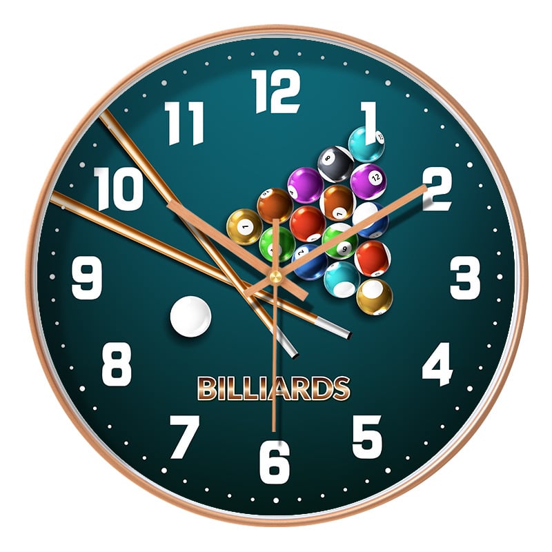 Ρολόι τοίχου - αθόρυβη κίνηση quartz, στρογγυλό πλαστικό περίβλημα, γυάλινο κάλυμμα, διακοσμητικό