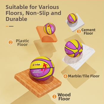 Krepšinio kamuolys TPU/PU No.5/No.7 vaikams, tinkamas krepšiniui ir volejbolui