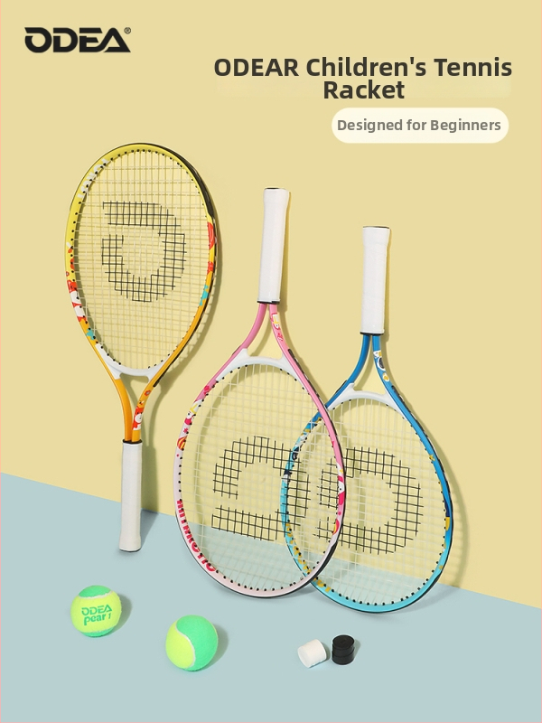 Detská tenisová raketa pre začiatočníkov, materiál: hodvábne kvety, kategória: tenis