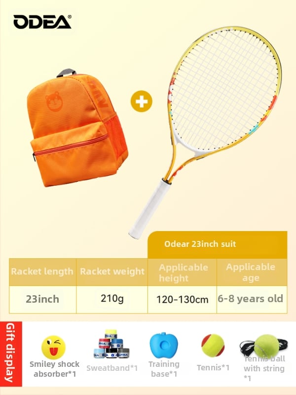 Vaikų teniso raketė pradedantiesiems, medžiaga: šilko žiedas, kategorija: tenisas