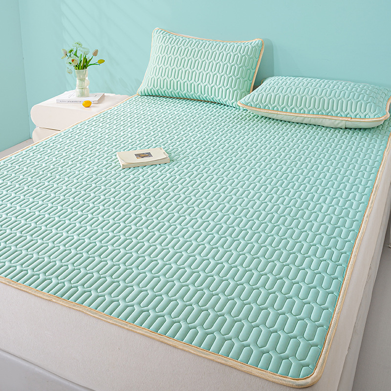 Latekso Ice Silk čiužinio kilimėlis, latekso kiekis 90%+, skalbiamas, spausdintas audinys