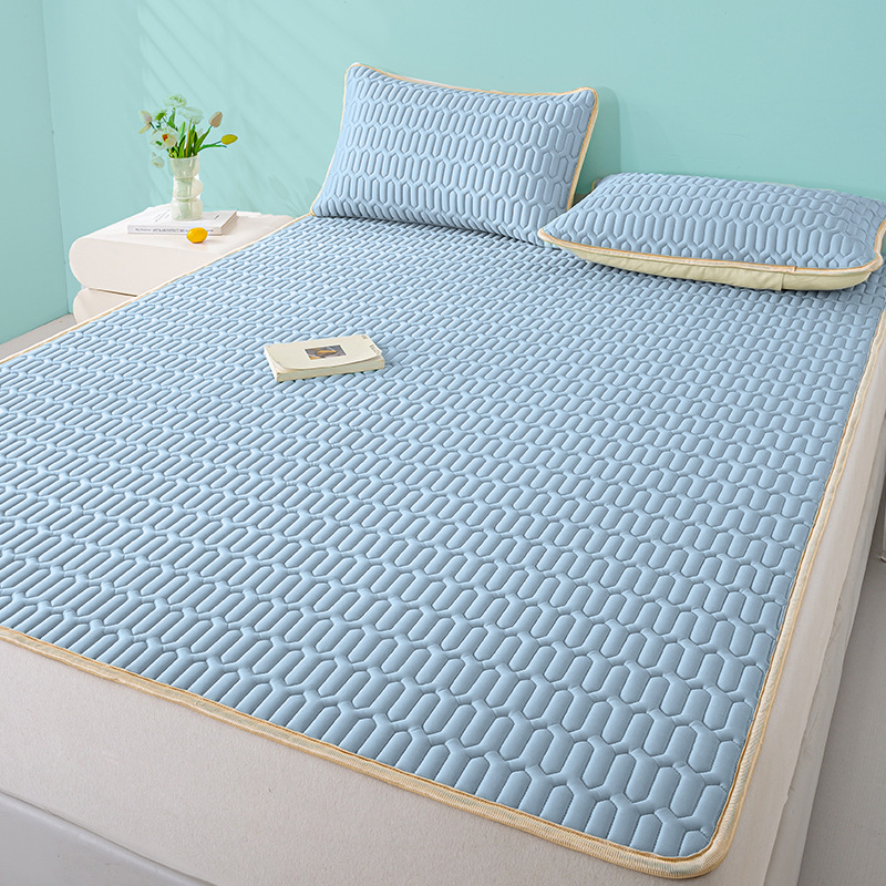 Latekso Ice Silk čiužinio kilimėlis, latekso kiekis 90%+, skalbiamas, spausdintas audinys