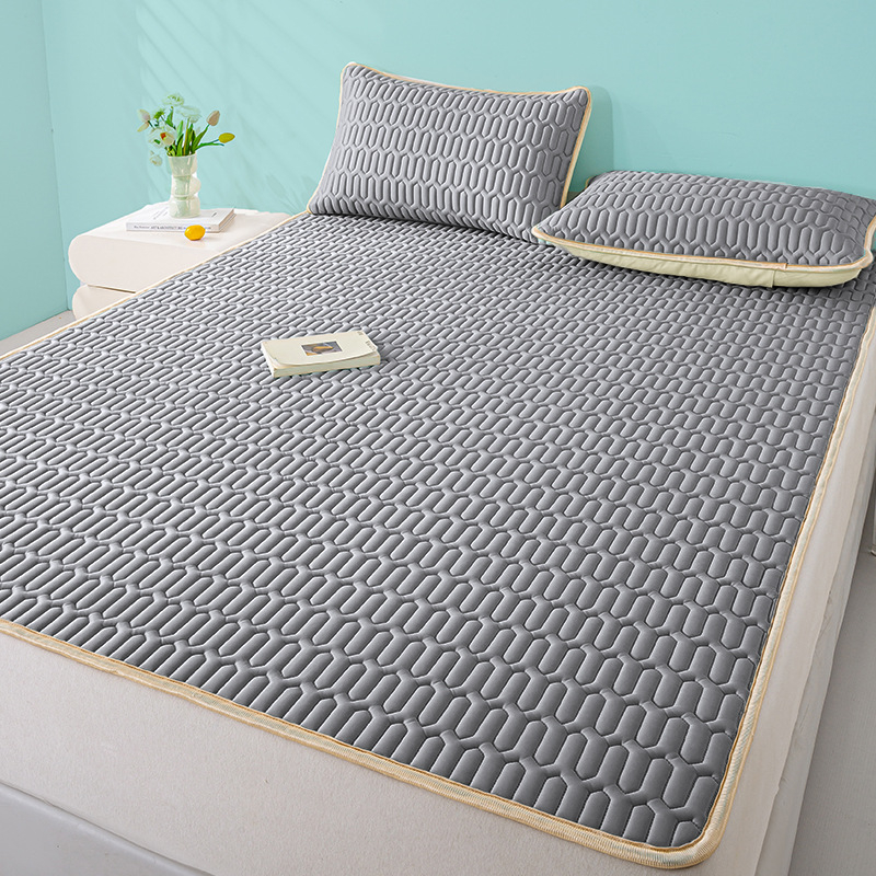 Latekso Ice Silk čiužinio kilimėlis, latekso kiekis 90%+, skalbiamas, spausdintas audinys