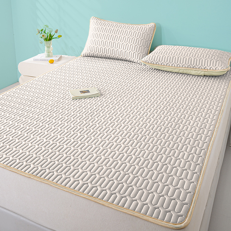 Latekso Ice Silk čiužinio kilimėlis, latekso kiekis 90%+, skalbiamas, spausdintas audinys