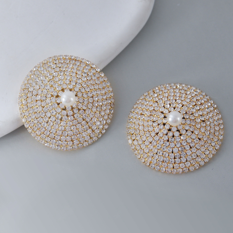 Patch θηλής με στρας, ένθετο από κράμα με τεχνητούς λίθους, μορφή φούντας, ηλεκτροπλατινωμένη επίστρωση