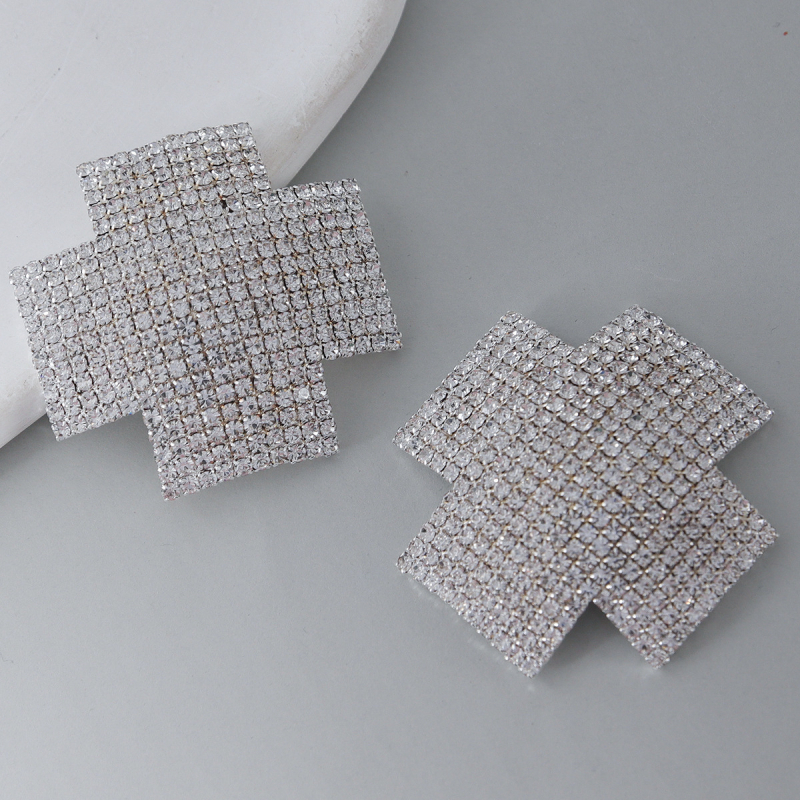 Patch θηλής με στρας, ένθετο από κράμα με τεχνητούς λίθους, μορφή φούντας, ηλεκτροπλατινωμένη επίστρωση