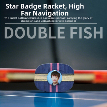 Pisces Diamond Series ρακέτα επιτραπέζιας, λεπίδα Basswood, λάστιχο κατά του κολλήματος, πλευρικός χτύπος, για εκπαίδευση και αγώνες