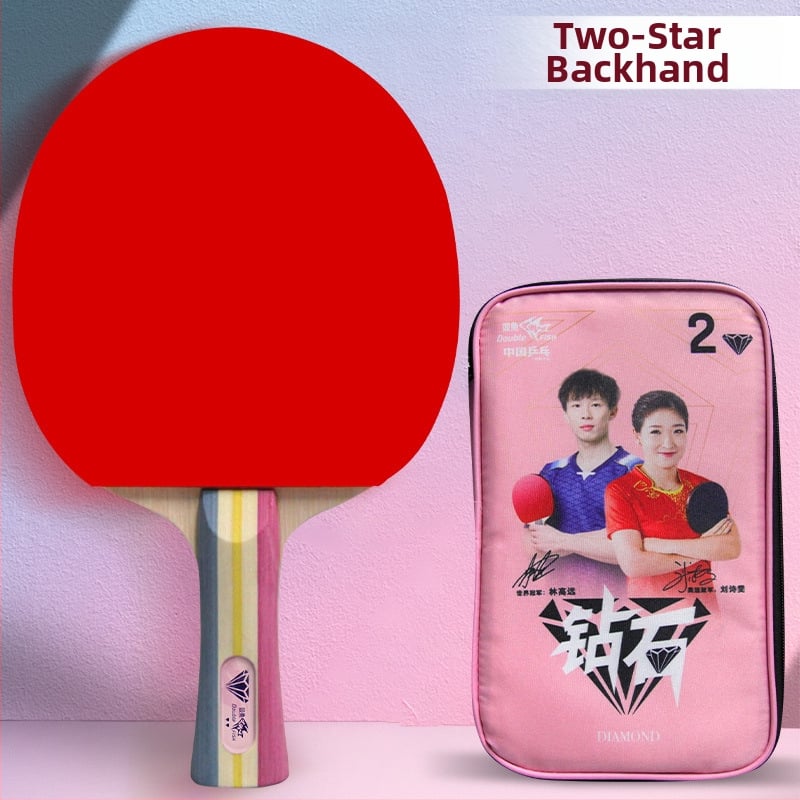 Pisces Diamond Series ρακέτα επιτραπέζιας, λεπίδα Basswood, λάστιχο κατά του κολλήματος, πλευρικός χτύπος, για εκπαίδευση και αγώνες