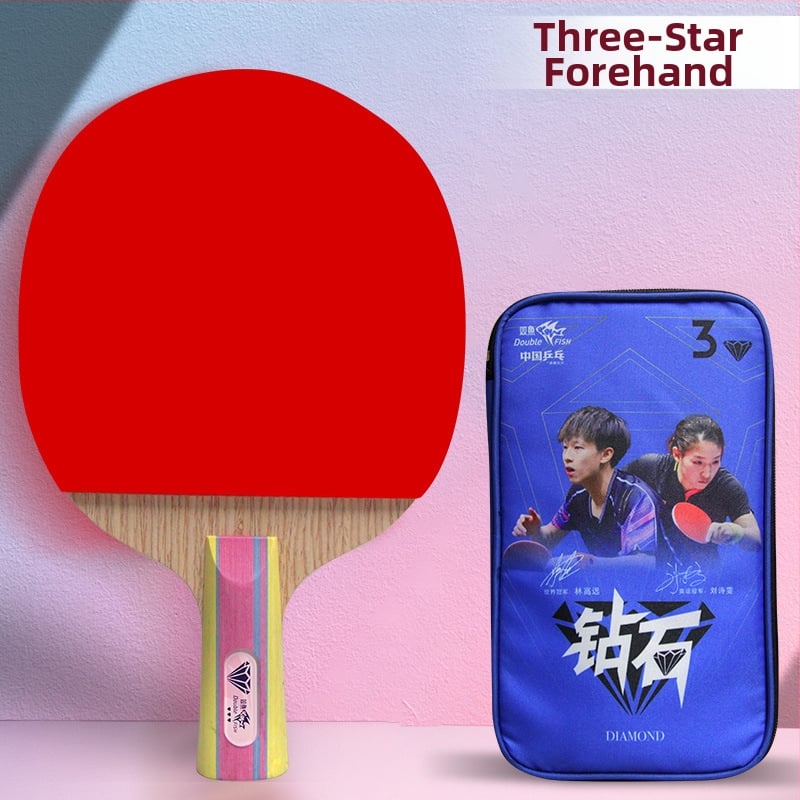 Pisces Diamond Series ρακέτα επιτραπέζιας, λεπίδα Basswood, λάστιχο κατά του κολλήματος, πλευρικός χτύπος, για εκπαίδευση και αγώνες